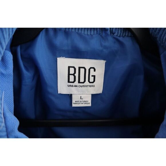 BDG x Urban Outfitters Women Sz L Blue Dex Canvas Oversized Workwear Jacket - Picture 3 of 13
